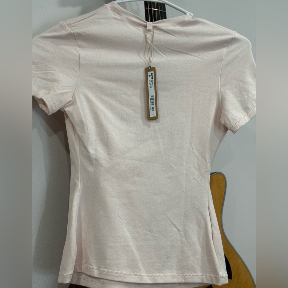 Barley pink cotton jersey tee